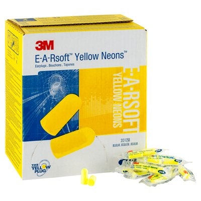 Earplugs - E-A-Rsoft Yellow Neon - Uncorded